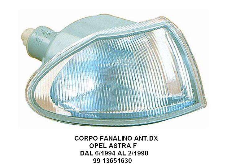 FANALINO OPEL ASTRA F 94 - 98 ANT.DX BIANCO